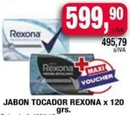 Maxiconsumo Rexona jabon tocador oferta