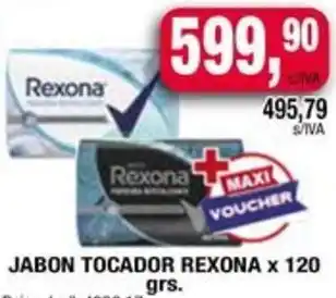 Maxiconsumo Rexona jabon tocador oferta