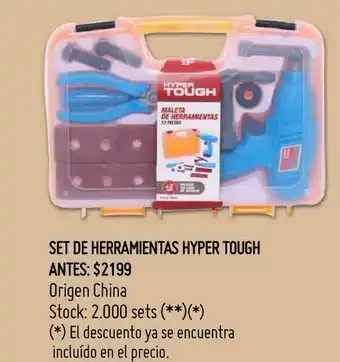 Changomas Set de herramientas hyper tough oferta