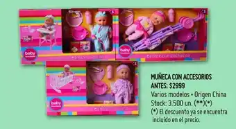 Changomas Muñeca con accesorios oferta