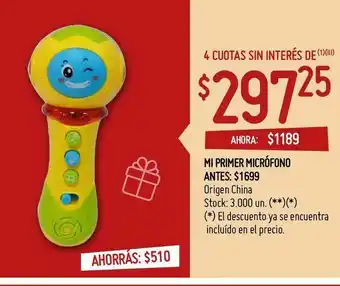 Changomas Mi primer micrófono oferta