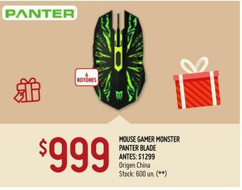 Changomas Mouse gamer monster panter blade oferta