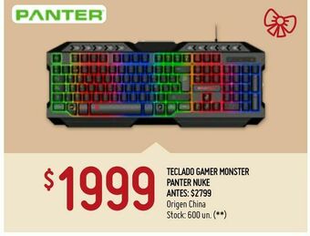 Changomas Teclado gamer monster panter nuke oferta
