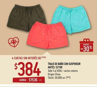 Changomas Traje de baño con suspensor oferta