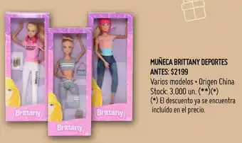 Walmart Muñeca brittany deportes oferta