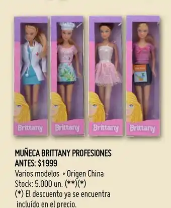 Walmart Muñeca brittany profesiones oferta