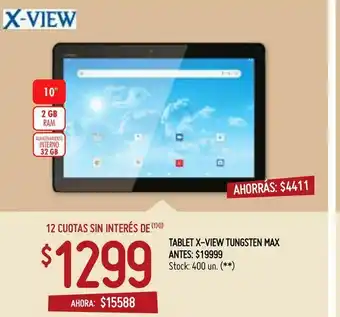 Walmart Tablet x-viewtungsten max oferta