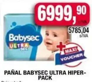 Maxiconsumo Babysec pañal ultra hiper- pack oferta