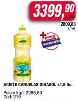 Maxiconsumo Canuelas aceite girasol oferta