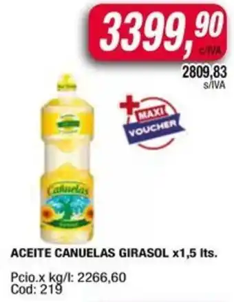 Maxiconsumo Canuelas aceite girasol oferta