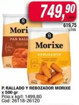 Maxiconsumo Morixe p.rallado y rebozador oferta