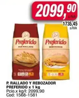 Maxiconsumo P. rallado y rebozador preferido oferta