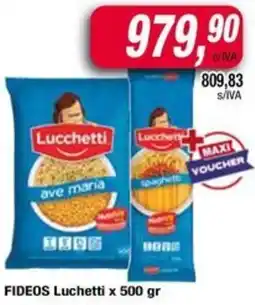 Maxiconsumo Luchetti fideos oferta