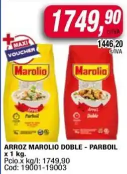 Maxiconsumo Marolio arroz doble - parboil oferta