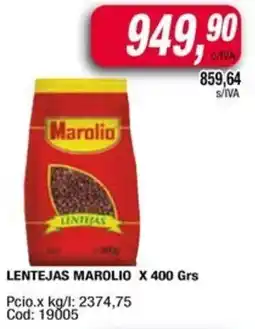 Maxiconsumo Marolio lentejas oferta