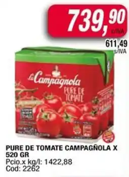 Maxiconsumo La Campagnola pure de tomate oferta