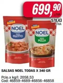 Maxiconsumo Noel salsas todas oferta