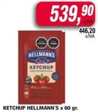 Maxiconsumo Hellmann's ketchup oferta
