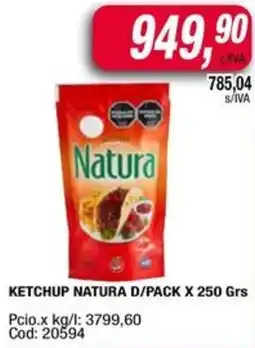 Maxiconsumo Natura ketchup d/pack oferta