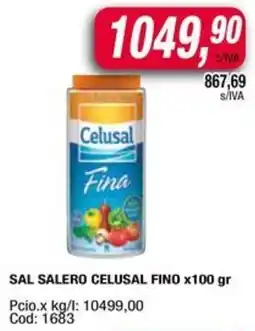 Maxiconsumo Celusal sal fina salero oferta