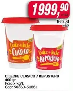 Maxiconsumo Dulce de leche clasico/repostero oferta
