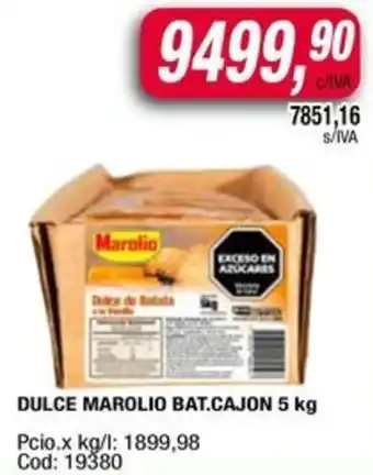 Maxiconsumo Marolio dulce bat.cajon oferta
