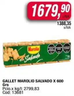 Maxiconsumo Marolio salvado gallet oferta