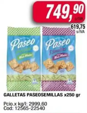 Maxiconsumo Paseo semillas galletas oferta