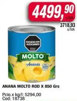 Maxiconsumo Molto anana rod oferta