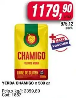 Maxiconsumo Chamigo yerba oferta