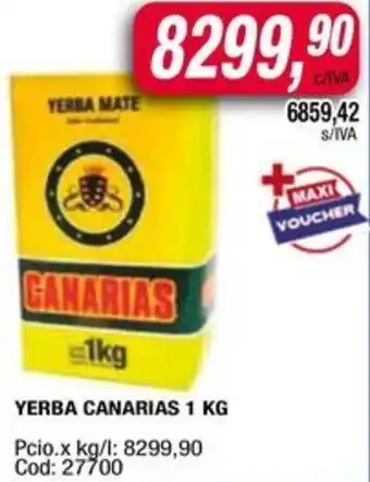 Maxiconsumo Canarias yerba oferta