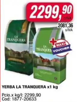 Maxiconsumo La tranquera yerba oferta