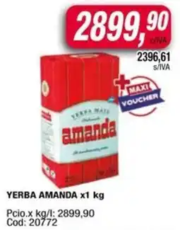 Maxiconsumo Amanda yerba oferta