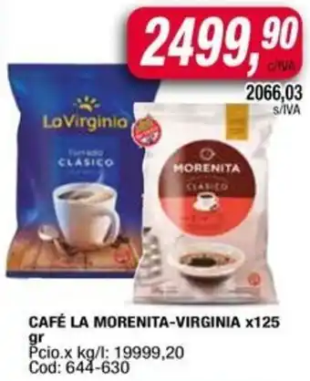 Maxiconsumo La morenita-virginia café oferta