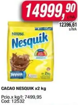 Maxiconsumo Nestlé nesquik cacao oferta