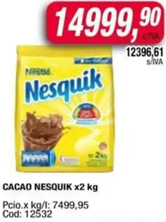 Maxiconsumo Nestlé nesquik cacao oferta