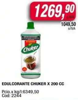 Maxiconsumo Chuker edulcorante oferta