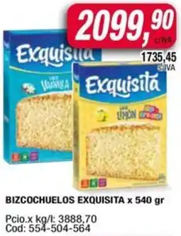 Maxiconsumo Exquisita bizcochuelos oferta
