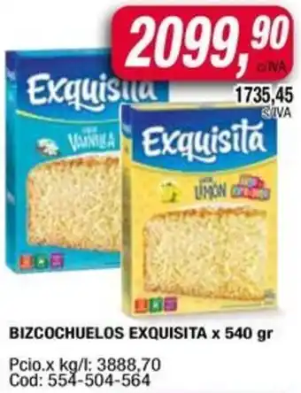 Maxiconsumo Exquisita bizcochuelos oferta
