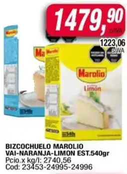 Maxiconsumo Marolio bizcochuelo vai-naranja-limon est. oferta