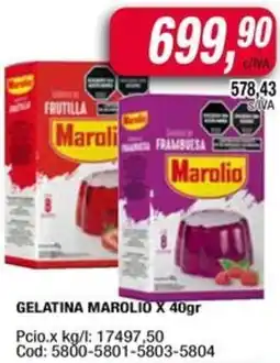 Maxiconsumo Marolio gelatina oferta