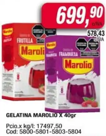 Maxiconsumo Marolio gelatina oferta