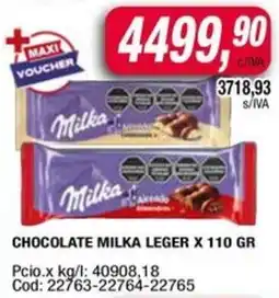 Maxiconsumo Milka chocolate leger oferta