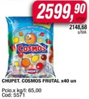 Maxiconsumo Cosmos chupet. frutal oferta