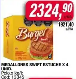 Maxiconsumo Burger medallones swift estuche oferta