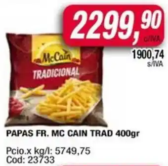 Maxiconsumo Papas fr. mc cain trad oferta