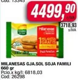 Maxiconsumo Milanesas gja.sol soja famili oferta