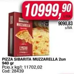 Maxiconsumo Muzzarella pizza sibarita oferta