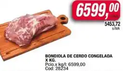Maxiconsumo Bondiola de cerdo congelada oferta