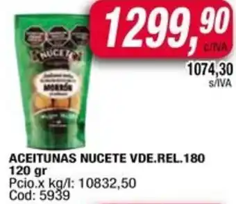 Maxiconsumo Nucete aceitunas vde.rel. oferta